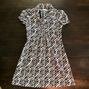 Calvin Klein Zebra Print Dress